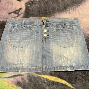 Denim mini skirt